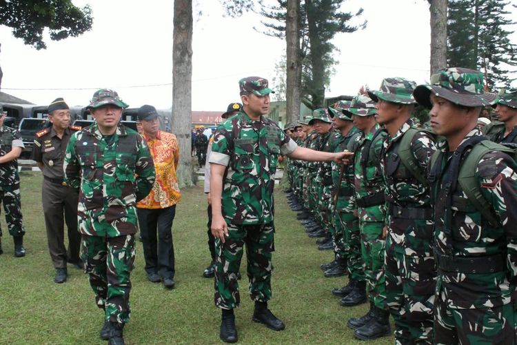 Kodam I Bukit Barisan Siagakan 1.279 Pasukan Gabungan Antisipasi Erupsi Gunung Sinabung