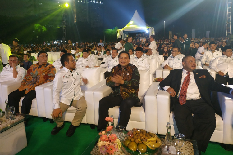 Fraksi Partai Kebangkitan Bangsa (FPKB) menggelar Hari Ulang Tahun (Harlah) ke-20 di Lapangan Kompleks Parlemen, Senayan, Jakarta, Kamis (31/10/2019).