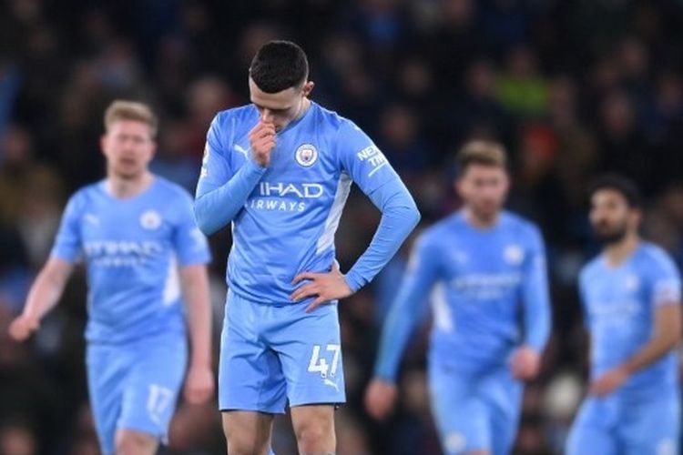 Skuad Manchester City saat menelan kekalahan pada laga kontra Tottenham Hotspur, Minggu (20/2/2022), Saat ini, posisi Man City di puncak klasemen Liga Inggris berada dalam ancaman pesaing terdekat, Liverpool.