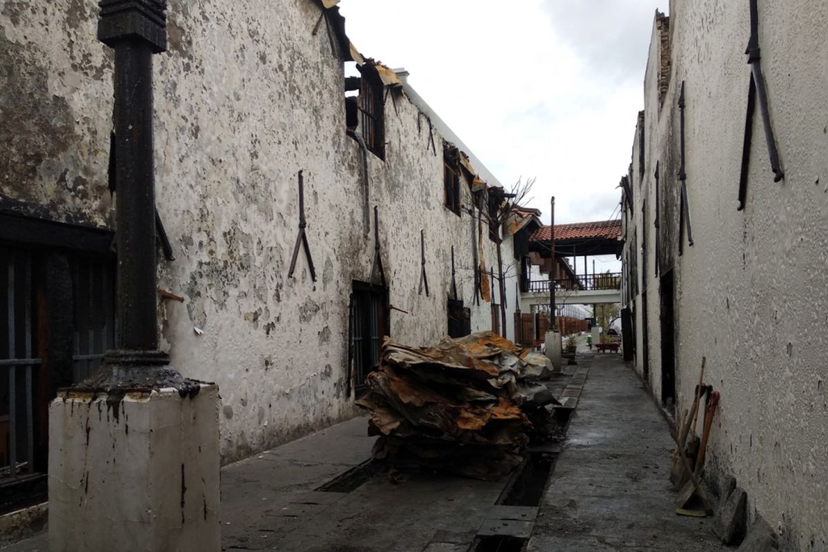 Kondisi museum Bahari, Penjaringan Jakarta Utara, Jumat (19/1/2018). Pihak museum terus mempersiapkan agar museum dapat dibuka kembali untuk wisatawan