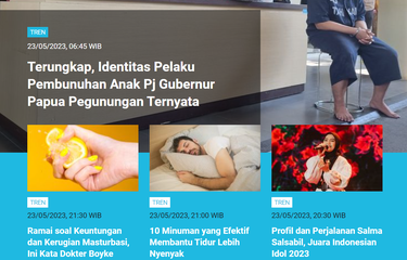 Berita terpopuler kanal Tren Kompas.com 23-24 Mei 2023.