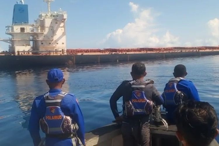 Kondisi Kapal MV Indian Partnership yang Mengalami Kebocoran dipastikan Tidak Merusak Terumbu Karang Raja Ampat