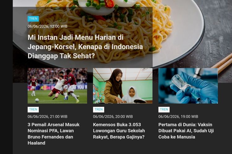 [POPULER TREN] Jadi Makanan Pokok Jepang-Korsel, Mi Instan Dianggap Tak Sehat di Sini | Promo 6.6 di Supermarket