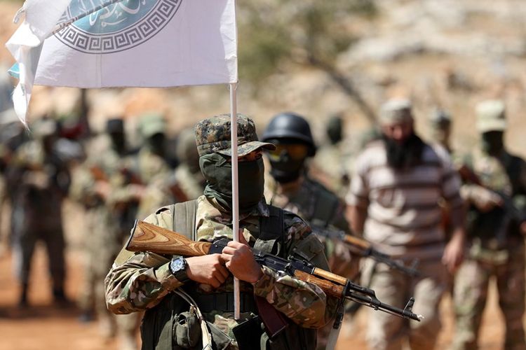 Kelompok militan Suriah, Hayat Tahrir al-Sham (HTS) bersiap menghadapi serangan pasukan rezim di Provinsi Idlib.