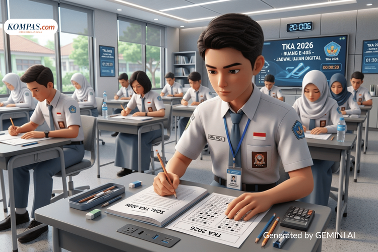 Durasi TKA SMA 2026 Jadi 75 Menit, Ini Jadwal Lengkap Sesi 1, 2, dan 3