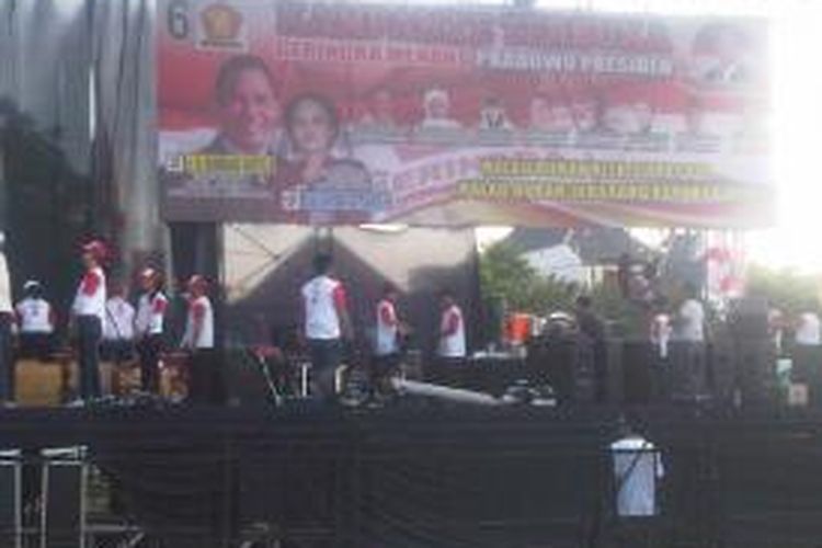 Kampanye terbuka Partai Gerindra di Surabaya.
