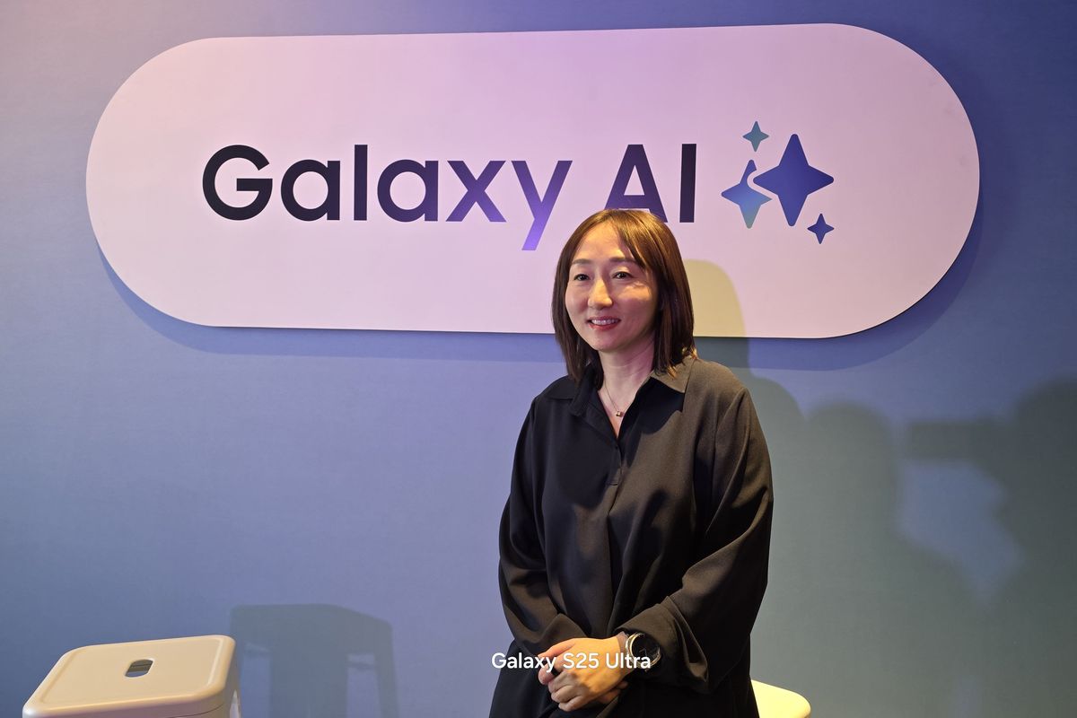 EVP and Head Framework R&D Team Samsung, Sally Jeong menceritakan soal misi Samsung membangun AI OS untuk Android masa depan, saat sesi wawancara eksklusif bersama Jurnalisme KOMPAS.com Galuh Putri Riyanto di sela-sela acara Galaxy Unpacked 2025 di San Jose, California, Amerika Serikat.
