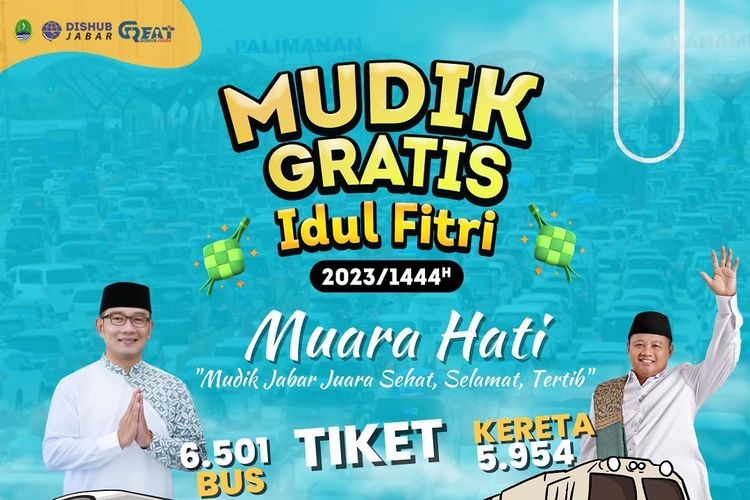 Program Mudik Gratis Idul Fitri 2023/1444 Hijriah Pemprov Jabar