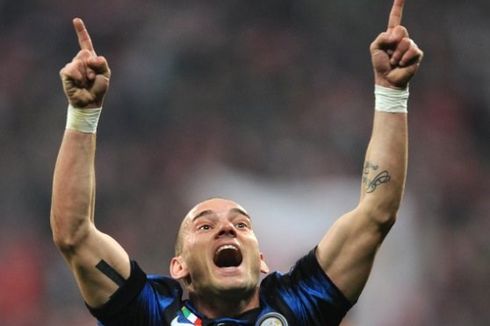 Kisah Wesley Sneijder di Inter Milan, Pesta Semalaman Lalu Cetak Gol