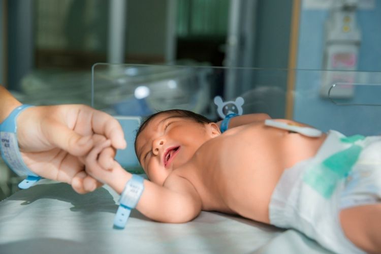 Ilustrasi pendaftaran kepesertaan program JKN untuk bayi baru lahir. Cara mendaftarkan bayi baru lahir BPJS Kesehatan. Sayart daftar BPJS Kesehatan bayi baru lahir.