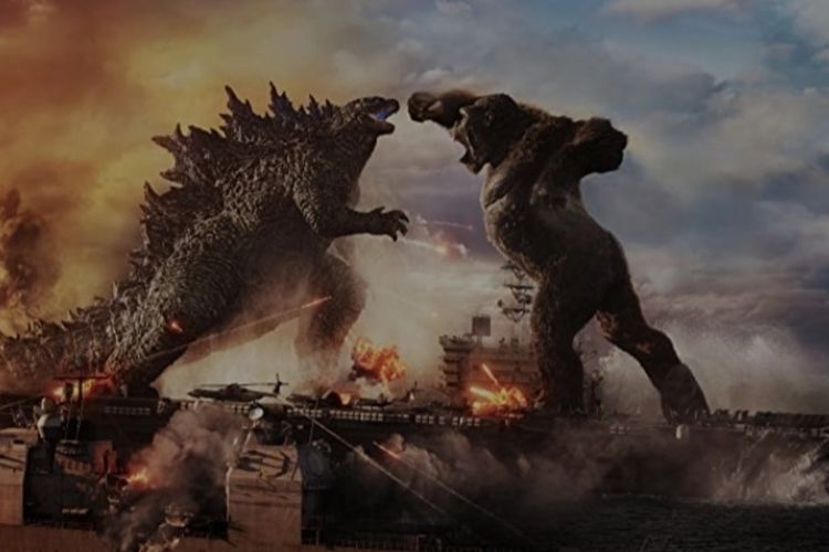 Salah satu adegan dalam film Godzilla vs Kong.
