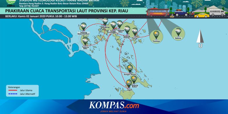 Bmkg Waspada Gelombang Tinggi Capai 3 5 Meter Di Kepri