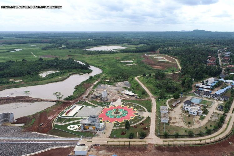 Bendungan Margatiga di Provinsi Lampung.