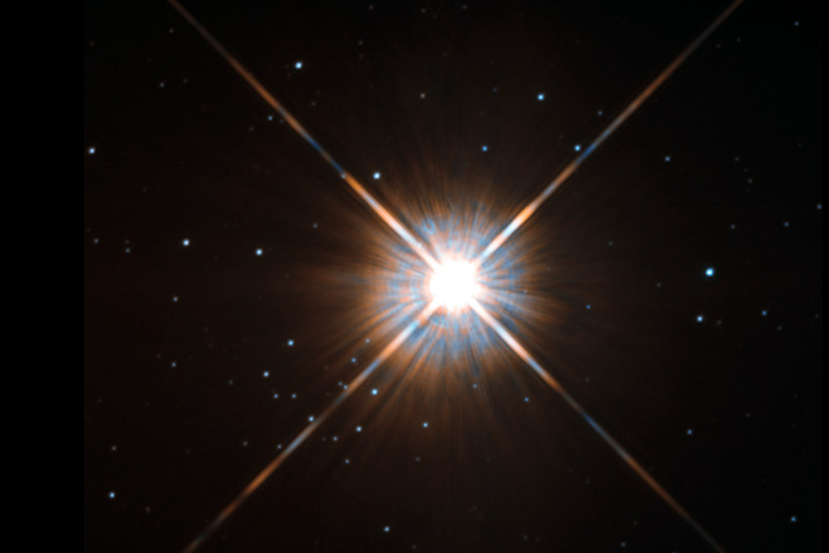 Penampakan bintang Proxima Centauri.