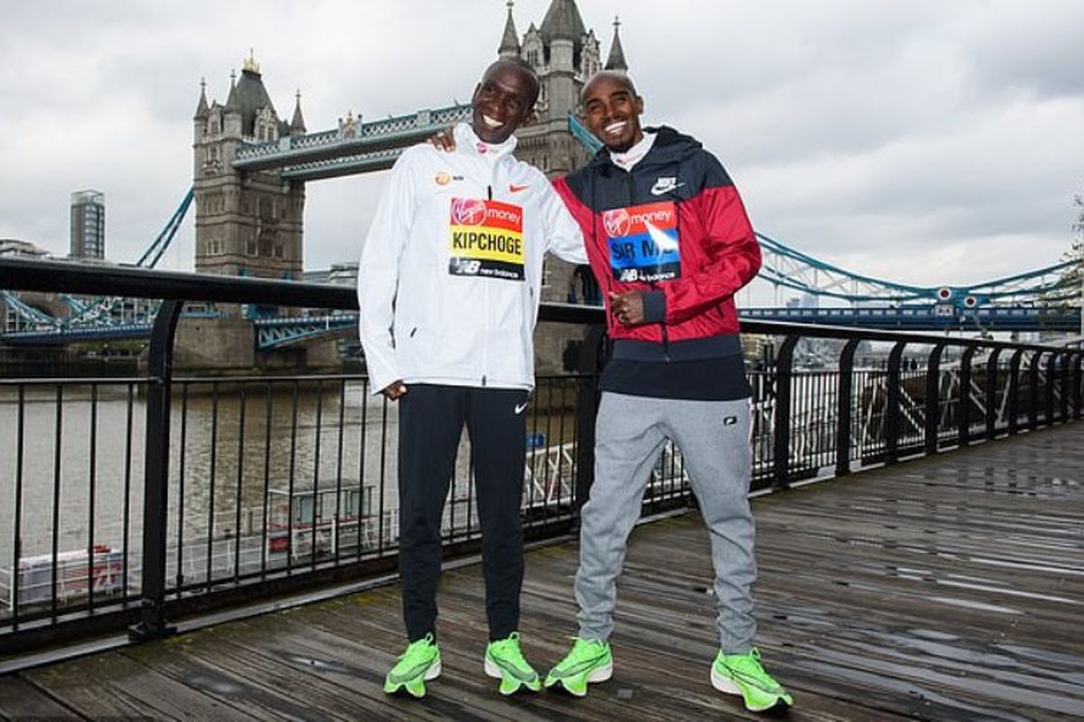  Eliud Kipchoge dan Mo Farah