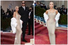 Beredar Foto Gaun Marilyn Monroe Rusak Usai Dipakai Kim Kardashian di Met Gala