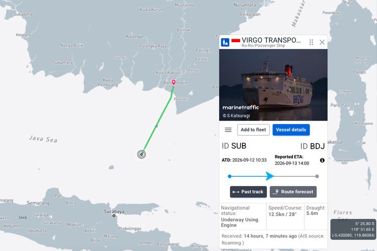 Update Kapal Virgo Transport 8 Bawa 243 Penumpang Hilang di Laut Jawa: 86 Orang Dievakuasi, 1 Tewas