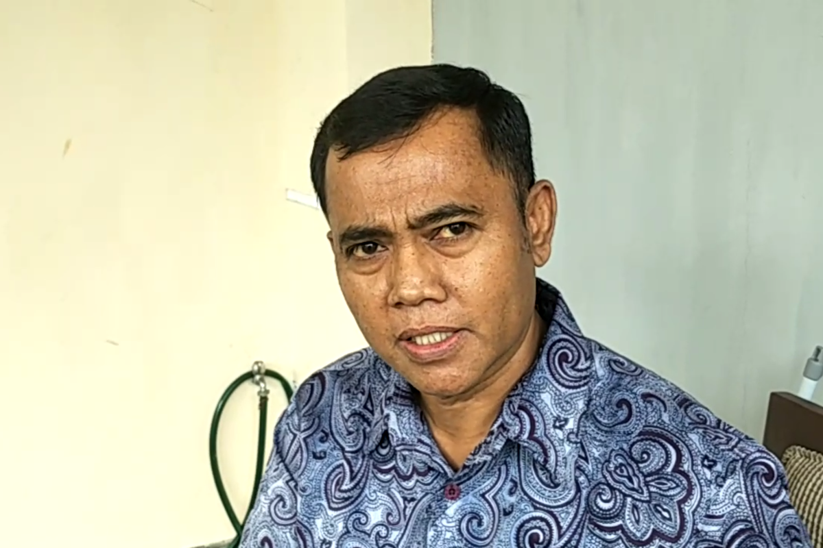 Ayah mendiang Bibi Andriansyah, Faisal, ditemui di kawasan Srengseng, Jakarta Barat, Selasa (11/1/2022).