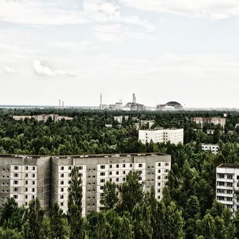 Chernobyl - Kota Pripyat yang termasuk dalam Chernobyl Exclusion Zone, Ukraina.