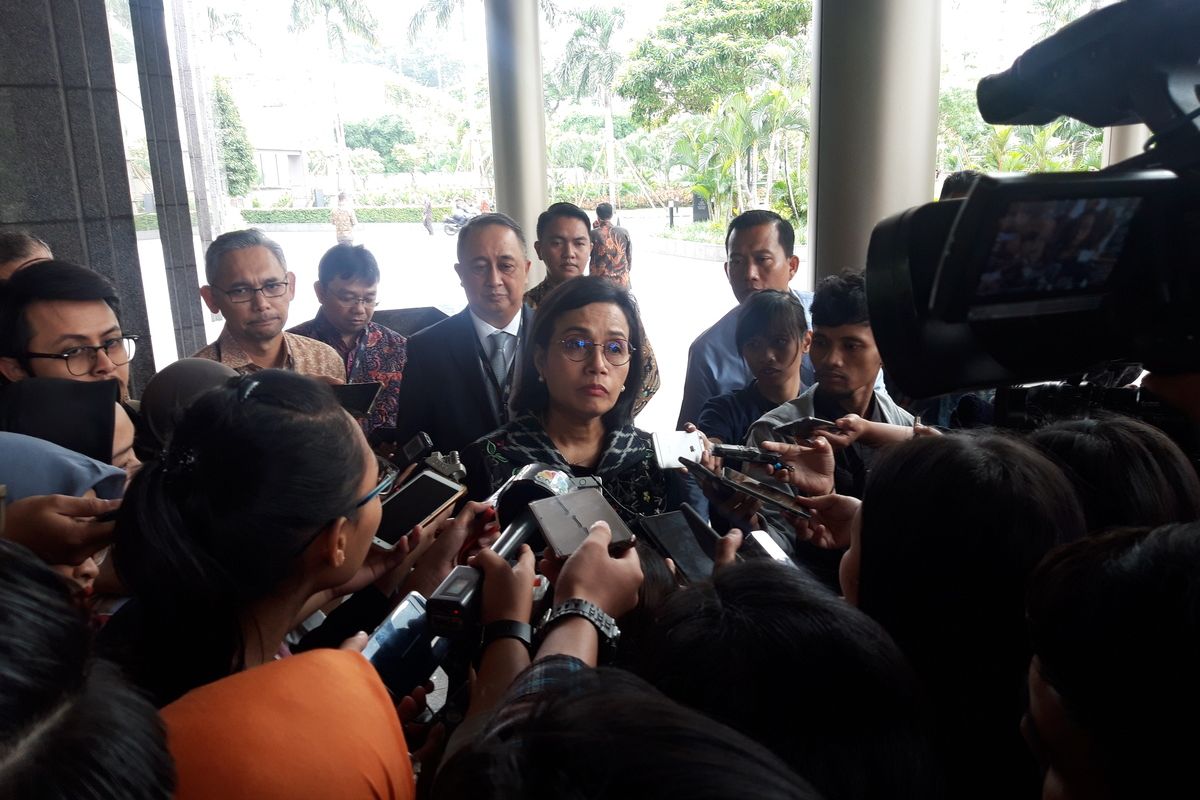 Menteri Keuangan  Sri Mulyani Indrawati di Jakarta, Rabu (5/2/2020).