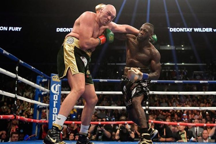 Pertandingan tinju kelas berat antara Tyson Fury dan Deontay Wilder yang dilangsungkan di  MGM Grand Garden Arena, Paradise, Nevada, Amerika Serikat pada 22 Februari 2020.