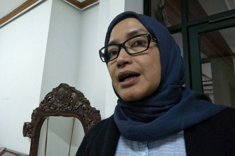 Komisioner KPU RI Evi Novida Ginting Manik ketika ditemui di Kantor KPU RI, Jakarta, Senin (5/3/2018). 