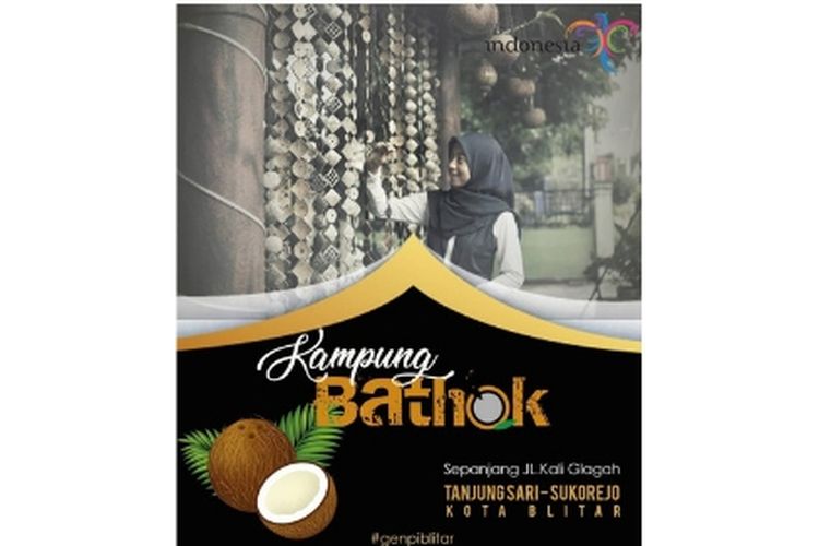 Pasar Bathok yang berlokasi di Jalan Kali Glagah, Tanjungsari, Sukorejo, Blitar, Jawa Timur ini akan memiliki banyak spot untuk selfie serta panggung besar multifungsi untuk live music serta pertunjukan teater dan tari.