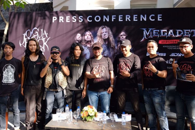 Jumpa pers JogjaROCKarta Festival di Yogyakara, Jumat (30/6/2018).