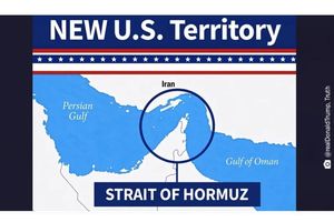 Trump Unggah Foto Selat Hormuz Bertuliskan 'Wilayah Baru AS', Iran Ngamuk