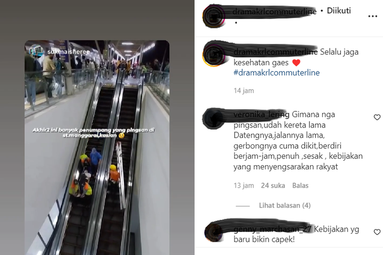 Video viral penumpang KRL pingsan di Stasiun Manggarai