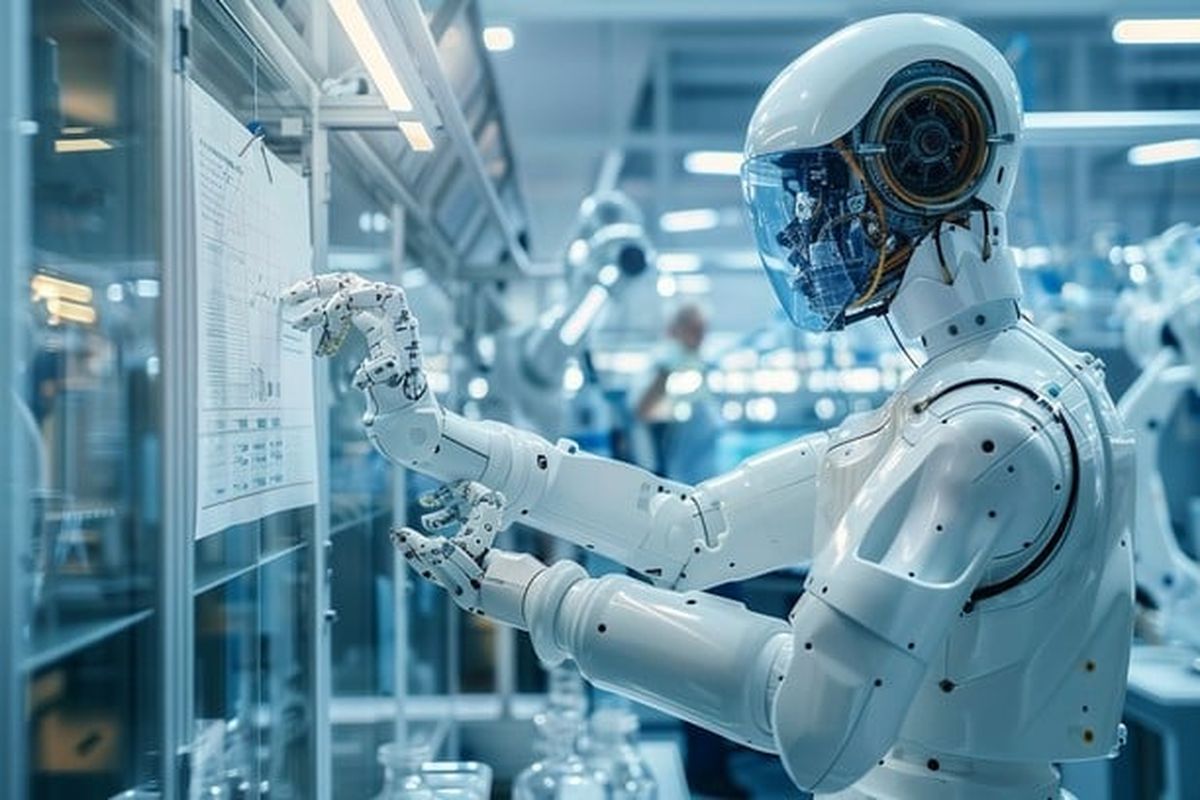 Ilustrasi robot humanoid. Robot Humanoid di China menyerang dua pekerja pabrik