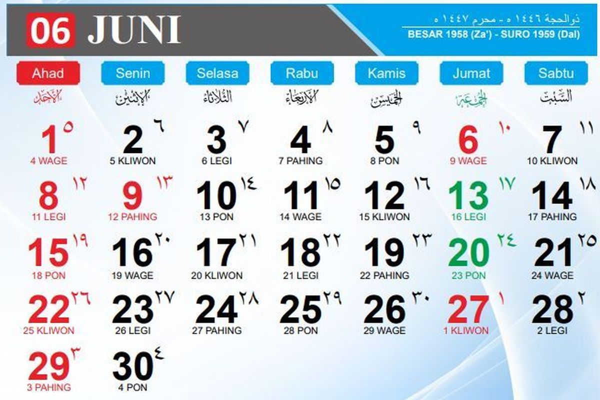 Catat jadwal puasa sunnah di bulan Juni 2025