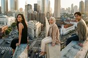 Cara Edit Foto Jadi Estetik 90an Duduk di Rooftop City View Sinematik dengan Prompt AI