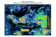 Siklon Tropis Neville Terdeteksi di Sekitar Indonesia, Ini Wilayah yang Terdampak 