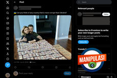 [VIDEO] Manipulasi Foto Zelensky dan Istrinya Berpose dengan Tumpukan Uang