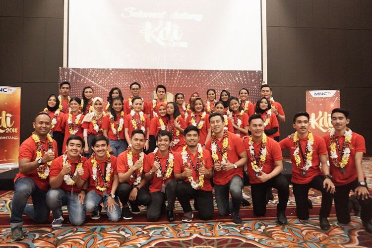 Perwakilan dari 54 kontestan KDI 2018 di acara Welcoming Kontestan KDI di MNC Studios, Kebon Jeruk, Jakarta Barat, Jumat (20/8/2018).