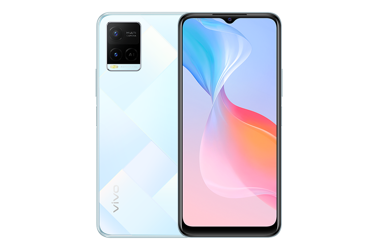 Vivo Y21 varian warna Diamond Glow.