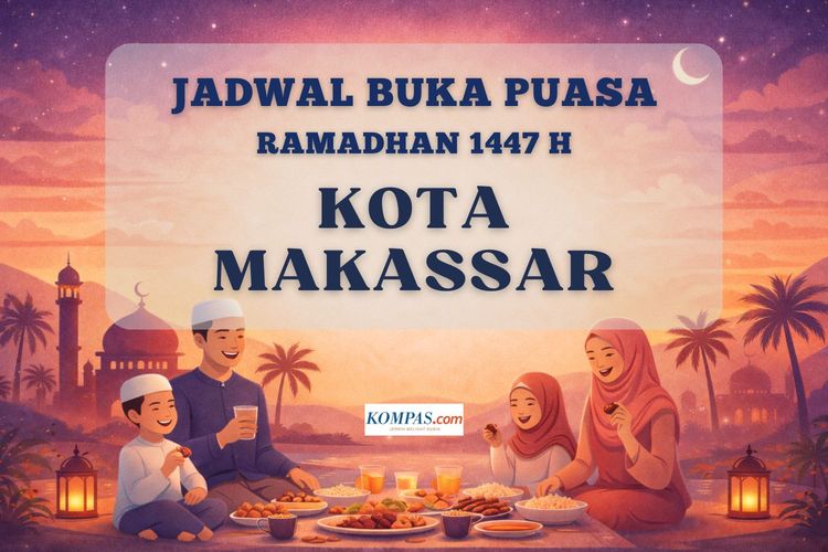 Jadwal buka puasa Kota Makassar 20 Februari 2026.