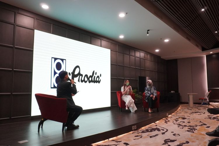 Acara Media Gathering Prodia Tahun 2022 di Prodia Tower, Jakarta Pusat, Selasa (28/6/2022).