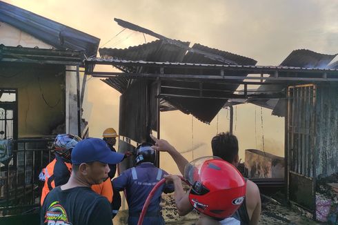 Belum 24 Jam, Api Berkobar Lagi di Balikpapan Barat, 7 Rumah Ludes Terbakar
