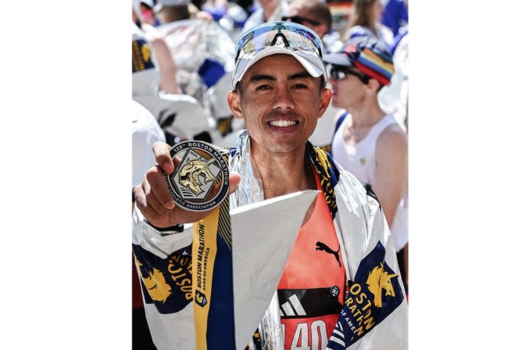 Bersama PUMA Indonesia, Reza Aulia Cetak Sejarah di Boston Marathon 2025