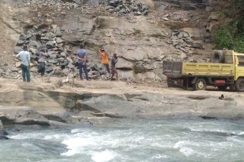 Penambangan Batu Ilegal di Kawasan Geopark Ciletuh Dihentikan