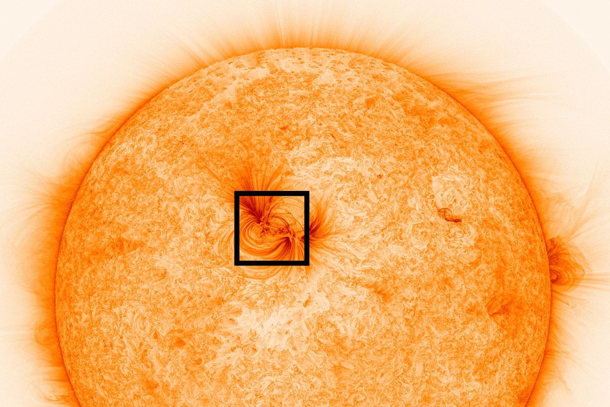 Gambar penampakan benang plasma di atmosfer Matahari yang ditangkap teleskop High-Resolution Coronal Imager (Hi-C).