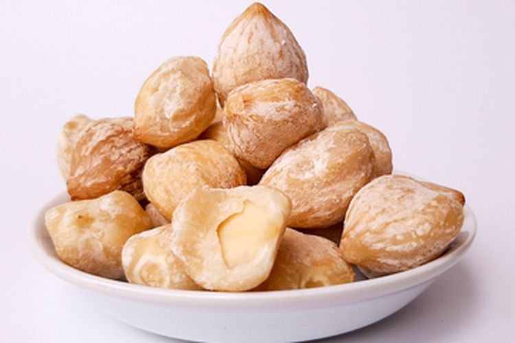 Ilustrasi hasil panen budidaya kemiri