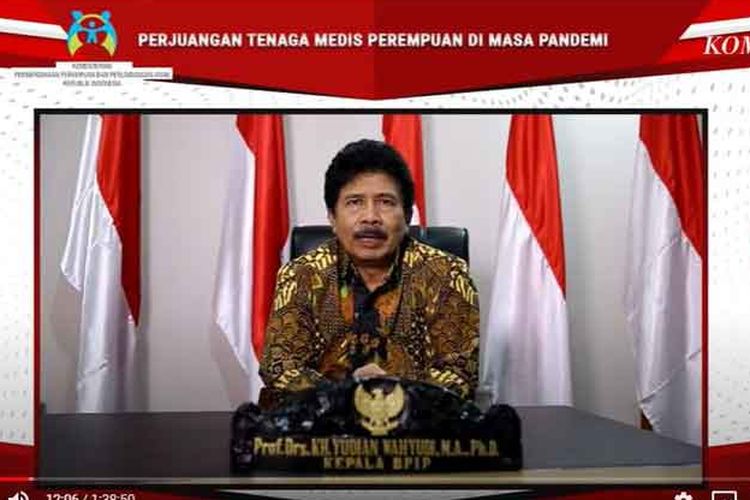 Kepala Badan Pembinaan Ideologi Pancasila (BPIP ) Prof Yudian Wahyudi.