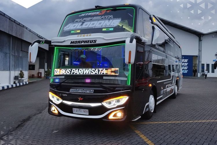 Bus baru PO Sanjaya Putra