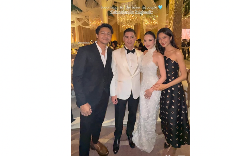 Deretan Seleb Tampil Glamor di Intimate Dinner Al Ghazali dan Alyssa