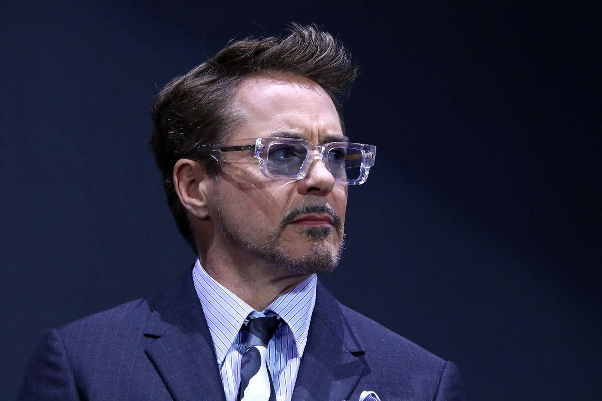 Robert Downey Jr menghadiri acara fan event film Avengers: Endgame Seoul, Korea Selatan, pada 15 April 2019.