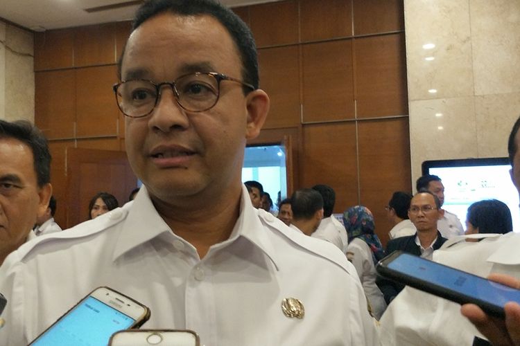 Gubernur DKI Jakarta Anies Baswedan di Balai Kota DKI Jakarta, Jalan Medan Merdeka Selatan, Rabu (9/10/2019).
