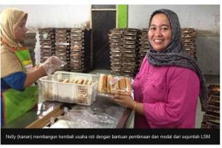 Nelly, pengusaha roti yang bangkit pasca-tsunami Aceh, seperti ditayangkan oleh BBC Indonesia.